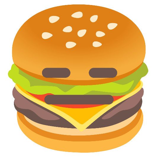 hamburger expressionless