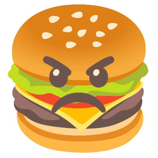 hamburger angry