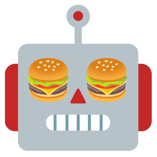 hamburger robot face