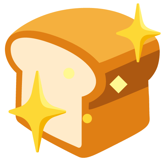 bread sparkling heart