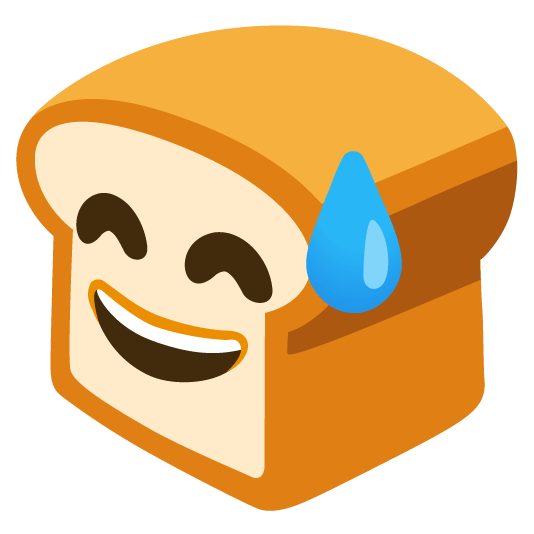 bread sweat smile