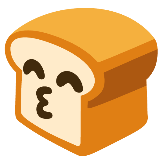 bread kissing smiling eyes