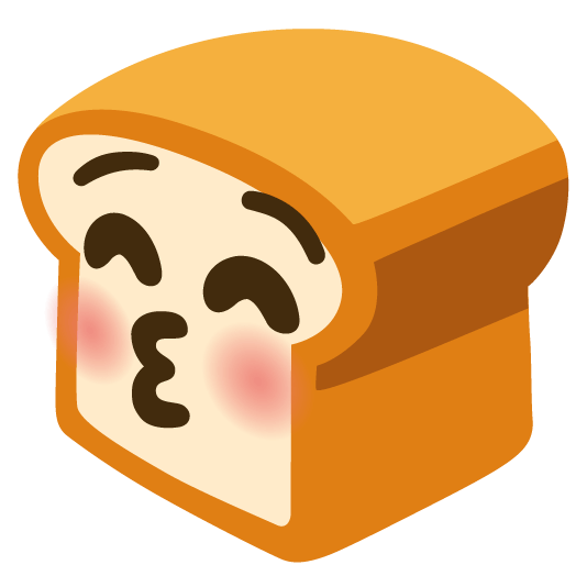 bread kissing closed eyes