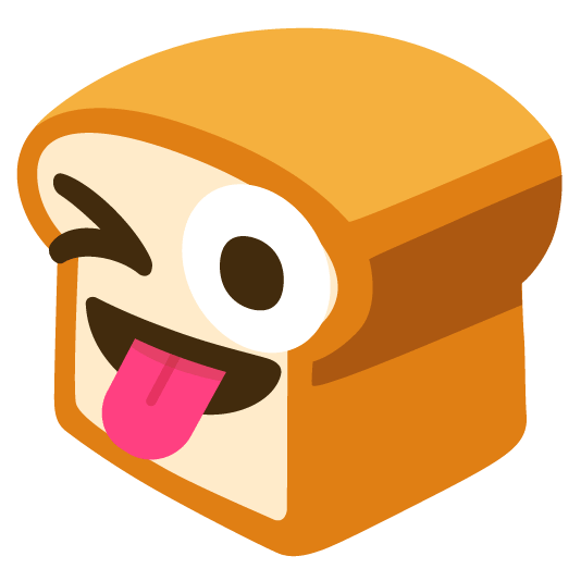 bread stuck out tongue winking eye