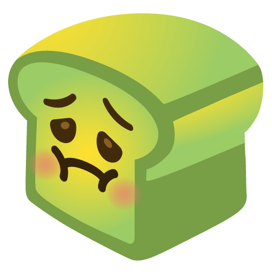 bread nauseated face