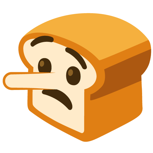 bread lying face