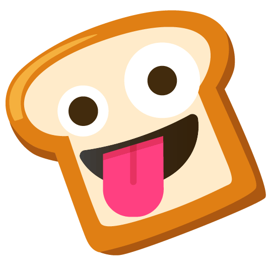bread zany face