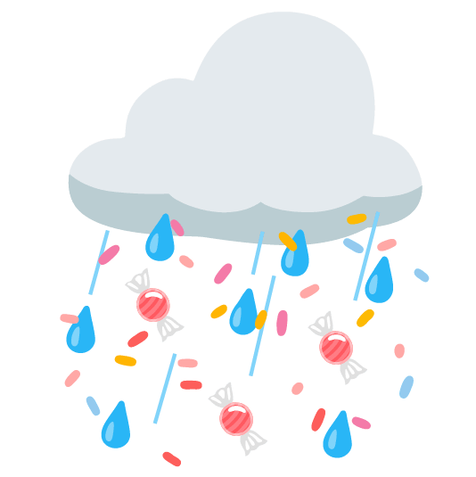 candy rain cloud