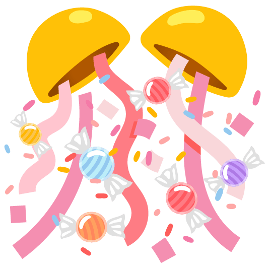 candy confetti ball