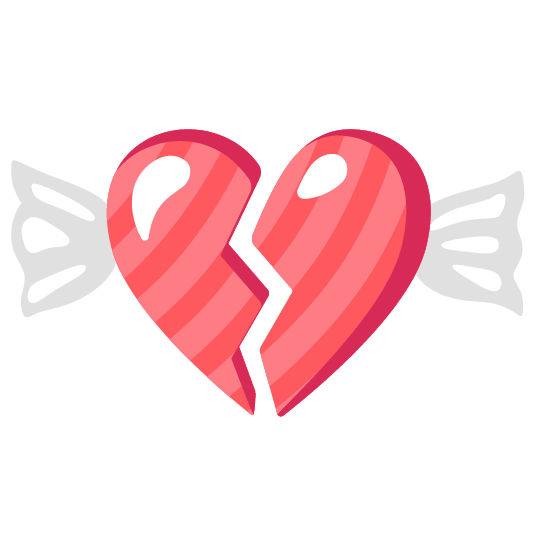 candy broken heart