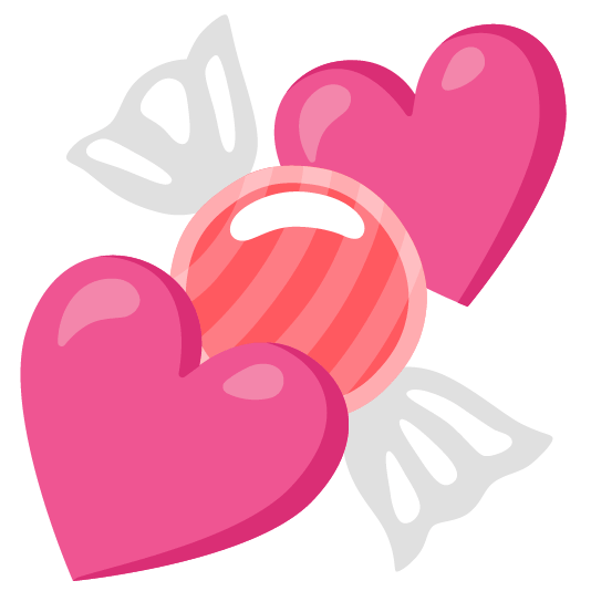candy two hearts