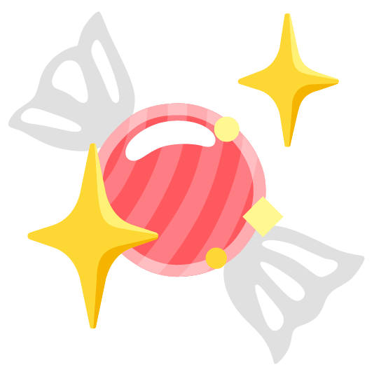 candy sparkling heart