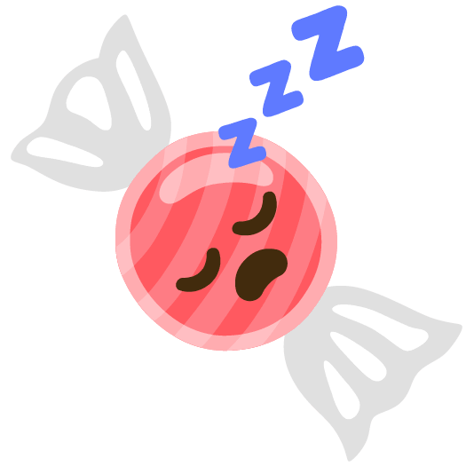 candy sleeping