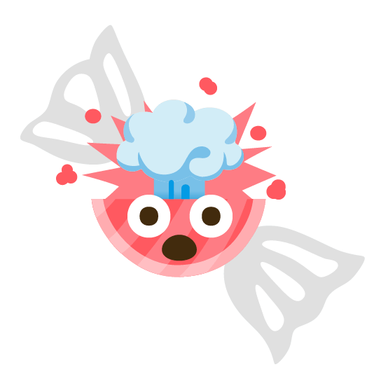 candy exploding head