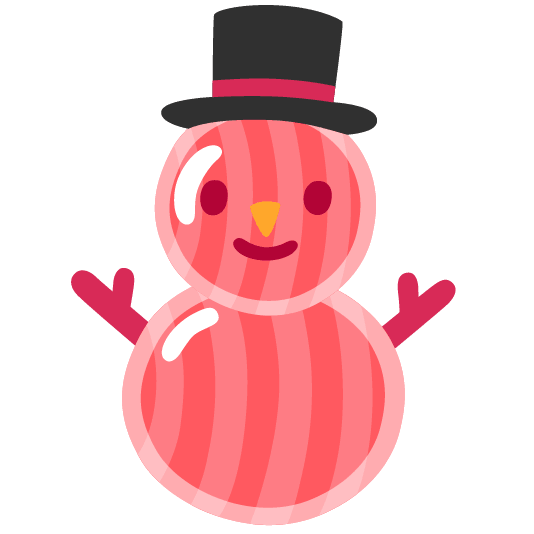 candy snowman without snow