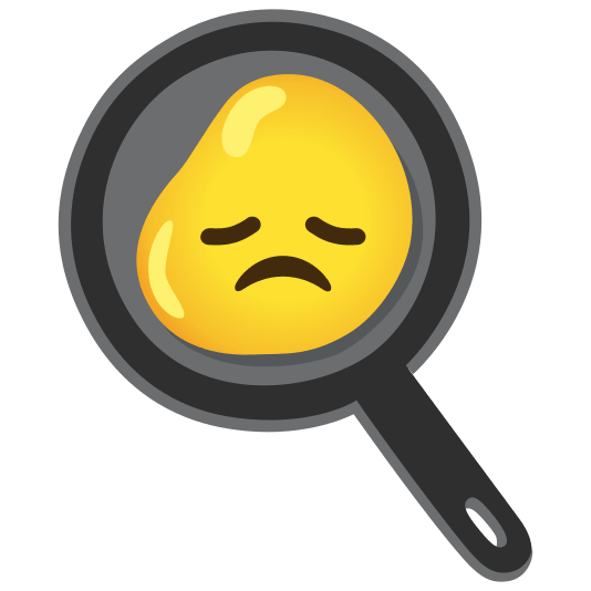 fried egg disappointed