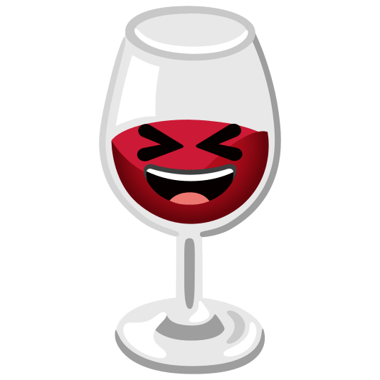 wine glass laughing