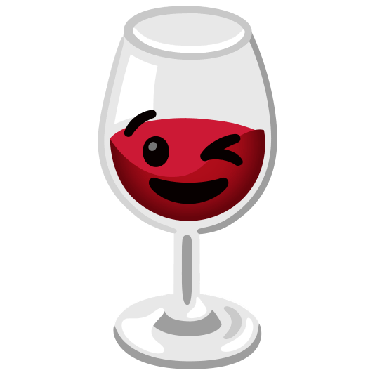 wine glass wink