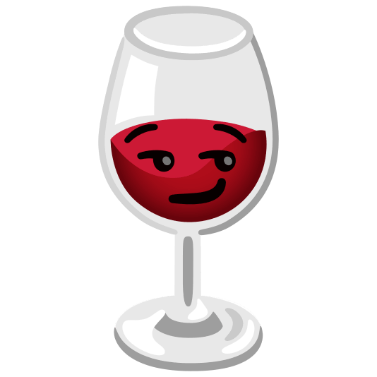 wine glass smirk