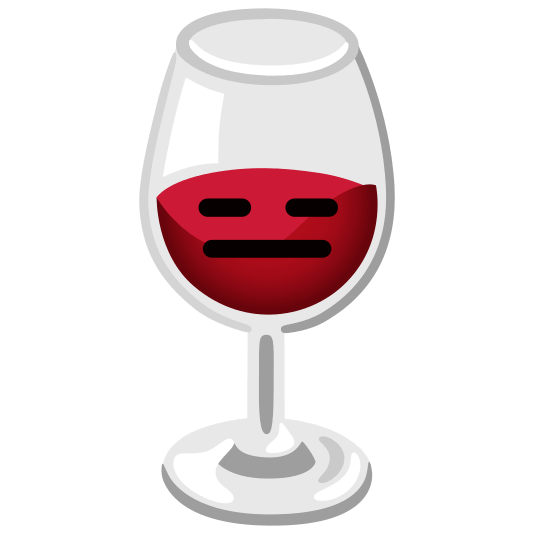 wine glass expressionless