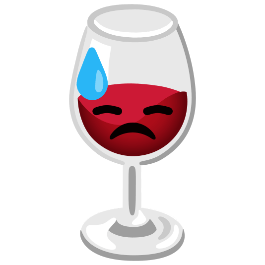 wine glass sweat