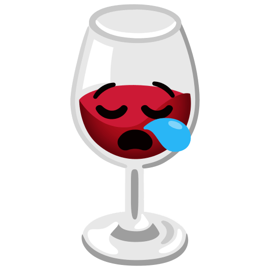 wine glass sleepy