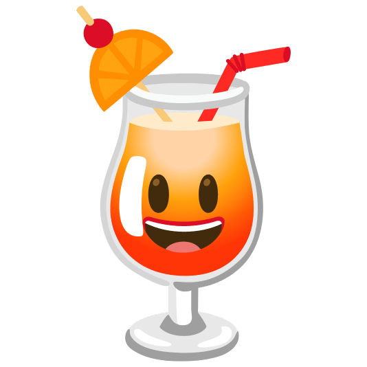 tropical drink smiley