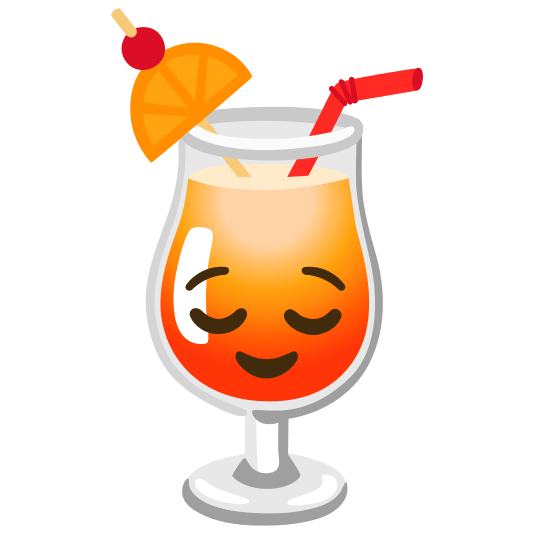 tropical drink relieved