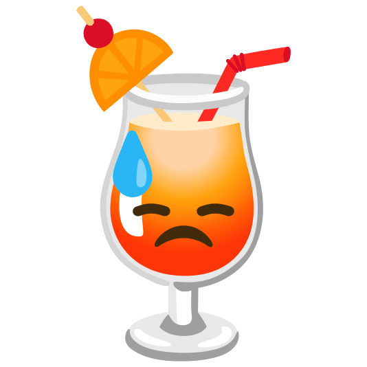 tropical drink sweat