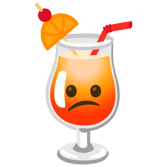 tropical drink confused