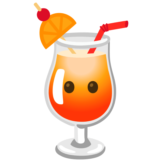 tropical drink no mouth