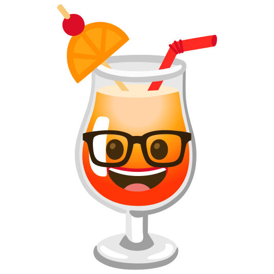 tropical drink nerd face