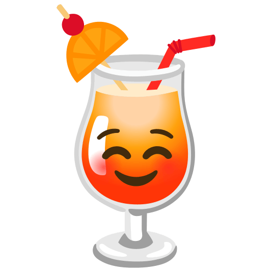 tropical drink relaxed