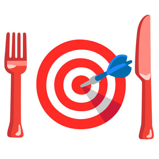 knife fork plate dart