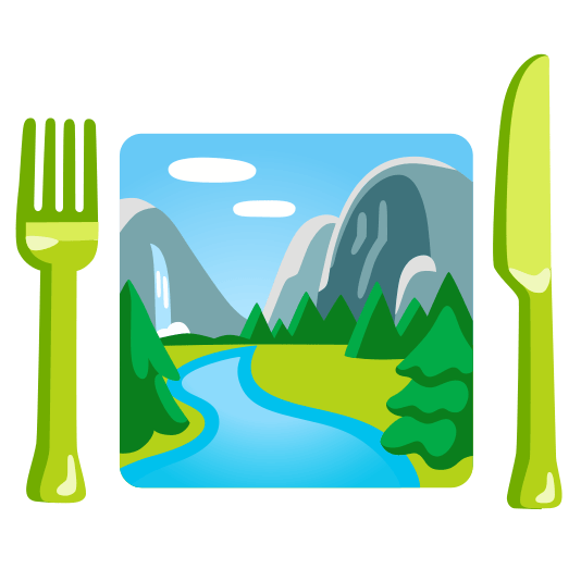 knife fork plate national park