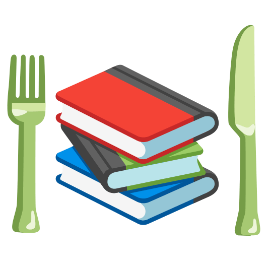 knife fork plate books