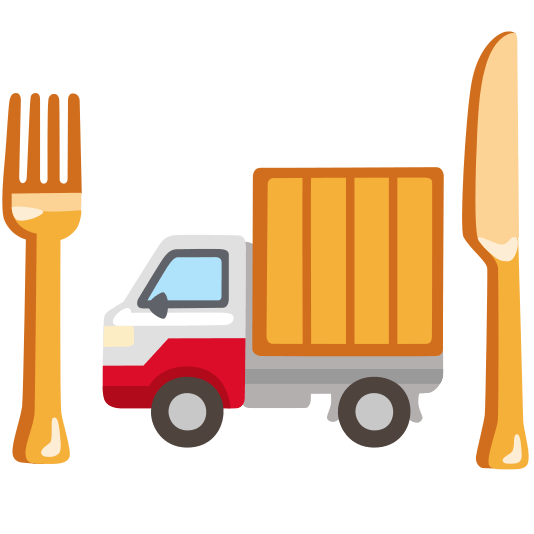 knife fork plate truck