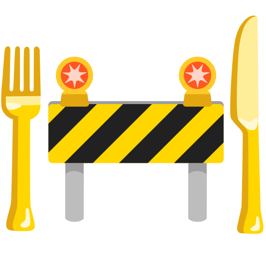 knife fork plate construction