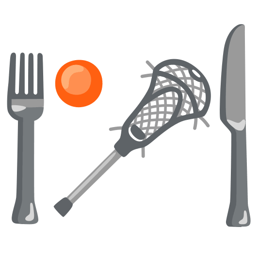 knife fork plate lacrosse