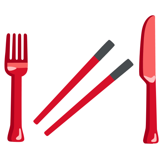 knife fork plate chopsticks