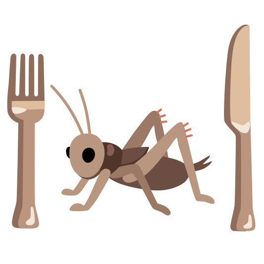 knife fork plate cricket