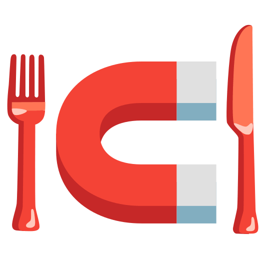 knife fork plate magnet