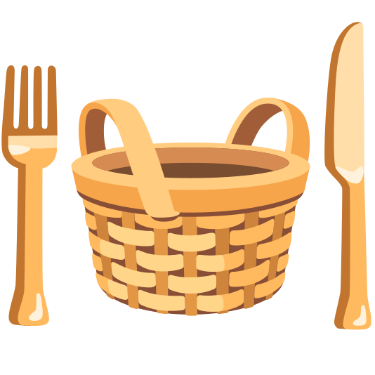 knife fork plate basket