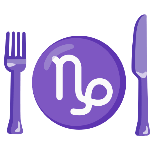 knife fork plate capricorn