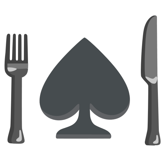 knife fork plate spades