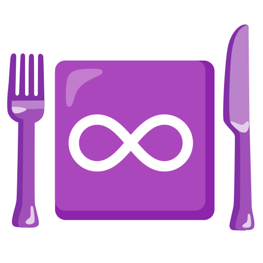 knife fork plate infinity