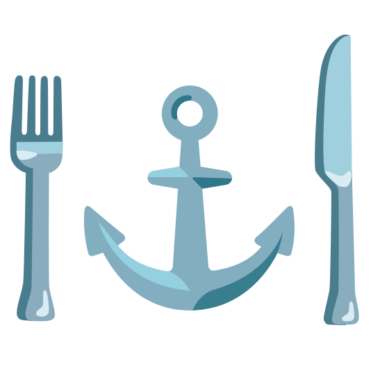 knife fork plate anchor