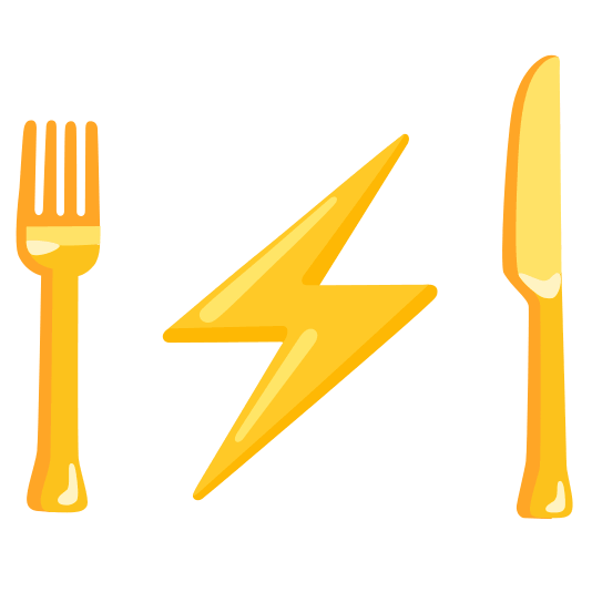 knife fork plate zap