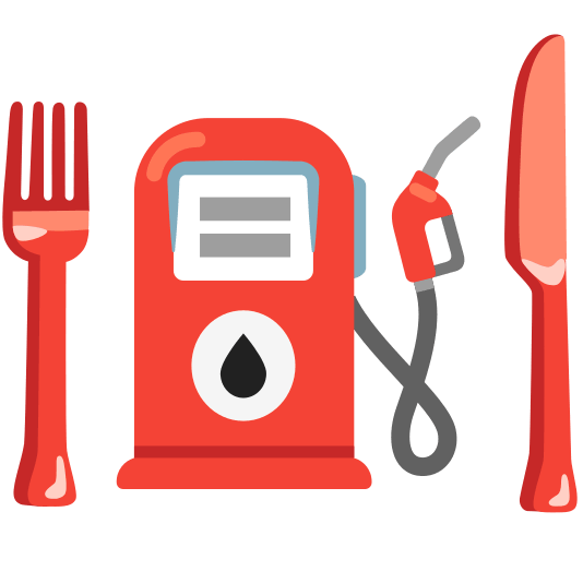 knife fork plate fuelpump