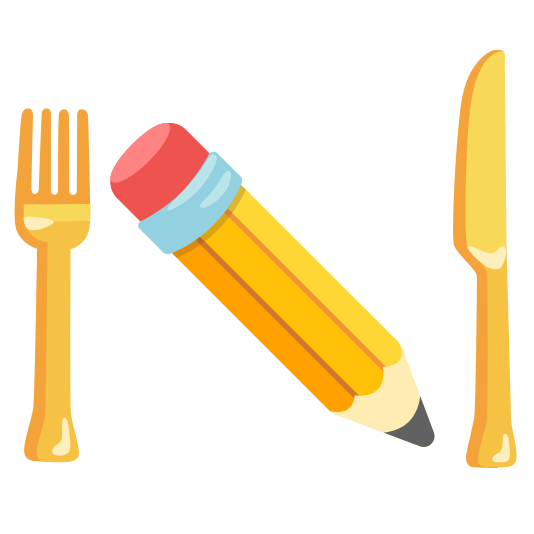 knife fork plate pencil2